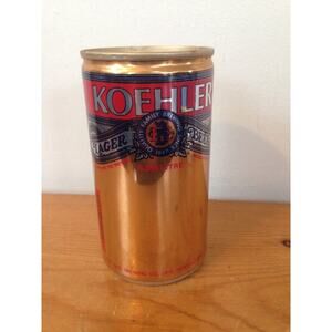 Vintage Flat Pop Top Pull Tab Beer Can Koehler Lager Erie Brewing Co 12floz